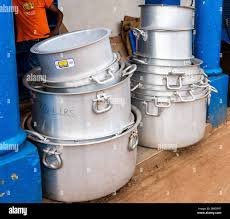 Large cooking pots for catering